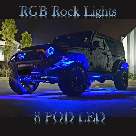 RGB Rock Lights 8 Pods