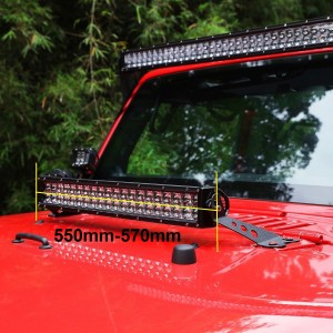 Jeep Wrangler 2007-2018 22 inch Light Bar Bonnet Bracket