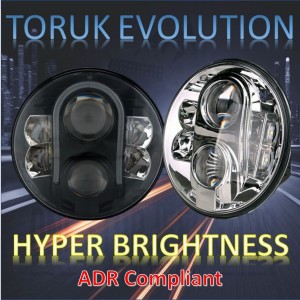 Jeep Wrangler LED Headlights; The Mighty  7" TORUK EVOLUTION  