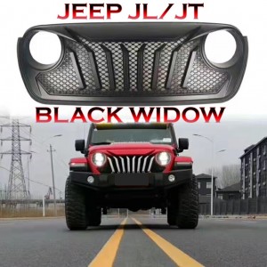 Jeep JL Wrangler & JT Gladiator 2018 to current  BLACK WIDOW Grille