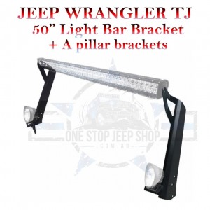 Jeep Wrangler TJ  1997-2006 ....   50" Light Bar Bracket with pillar mounts  - TDK Series