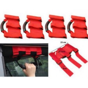 Jeep Wrangler Rollcage Handle - RED