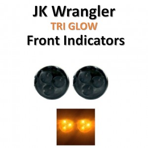 Jeep Wrangler 2007-2018 Front Indicators LED  -  JEEP WRANGLER TRI GLOW