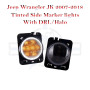 JK Wrangler 2007-2018 Tinted Fender Guard Lights with Halo/ Side Marker lights