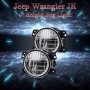 Jeep Wrangler JK 4 inch KNIGHT Fog Light - LED CHROME